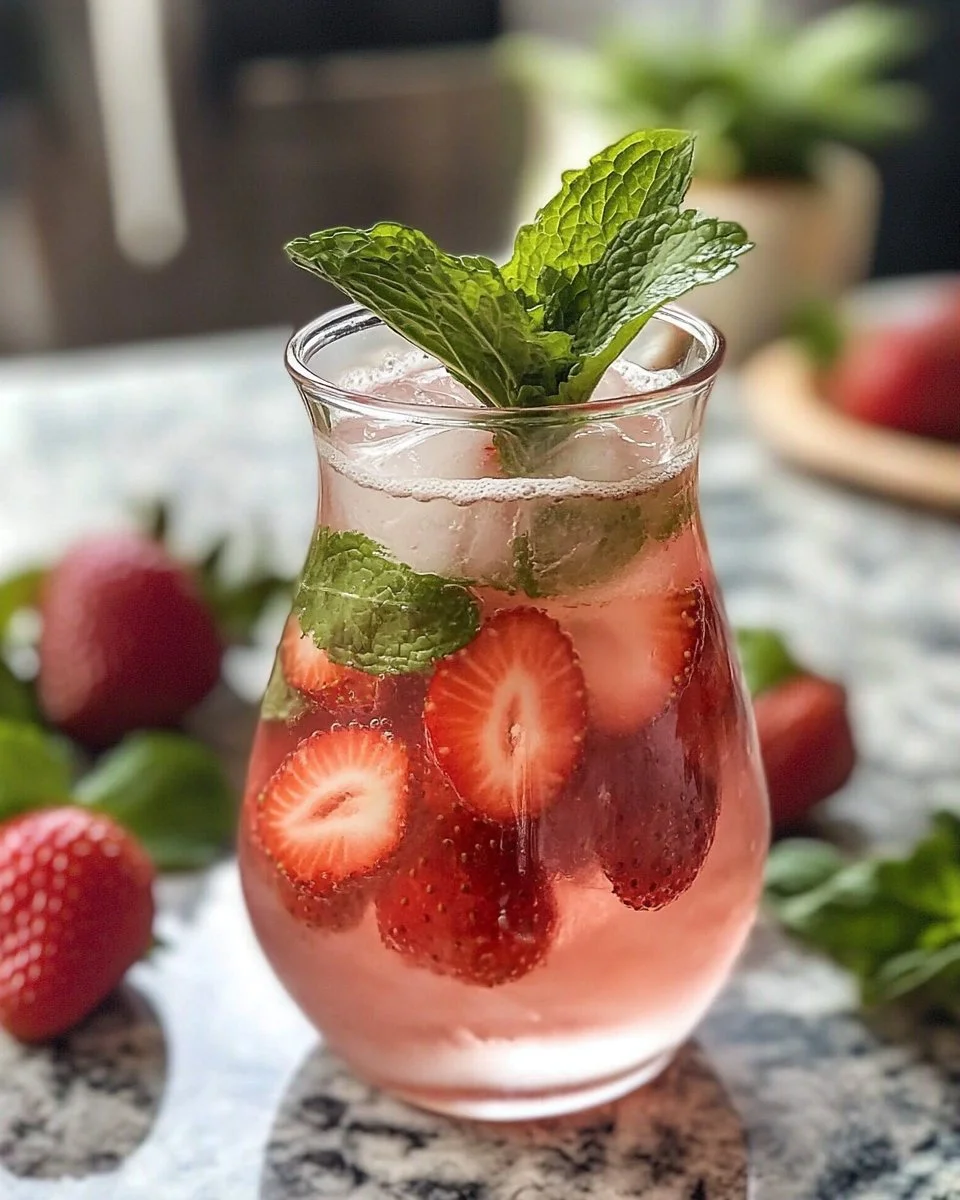 Strawberry-Mint Fresh Water