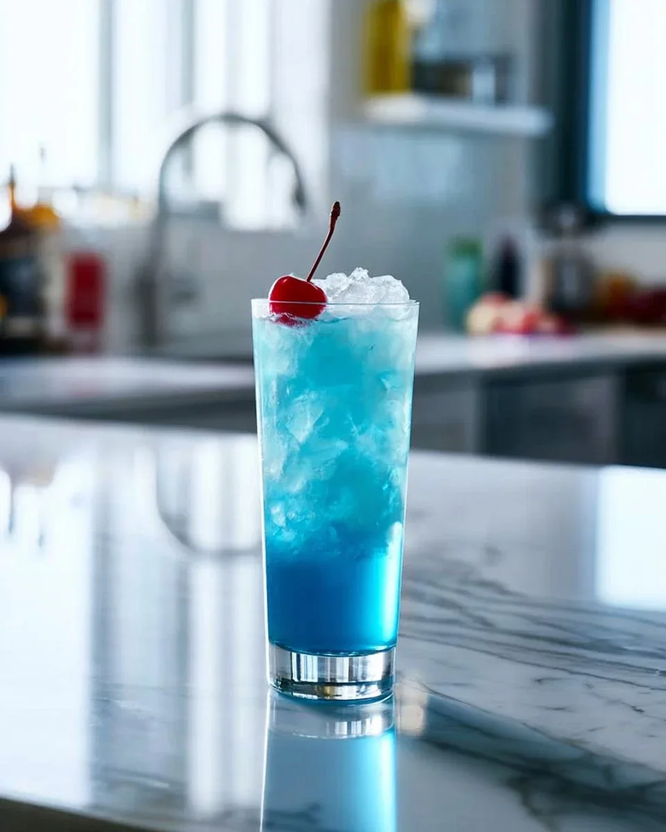 Colorful patriotic cocktails and mocktails for Fourth of July celebration.