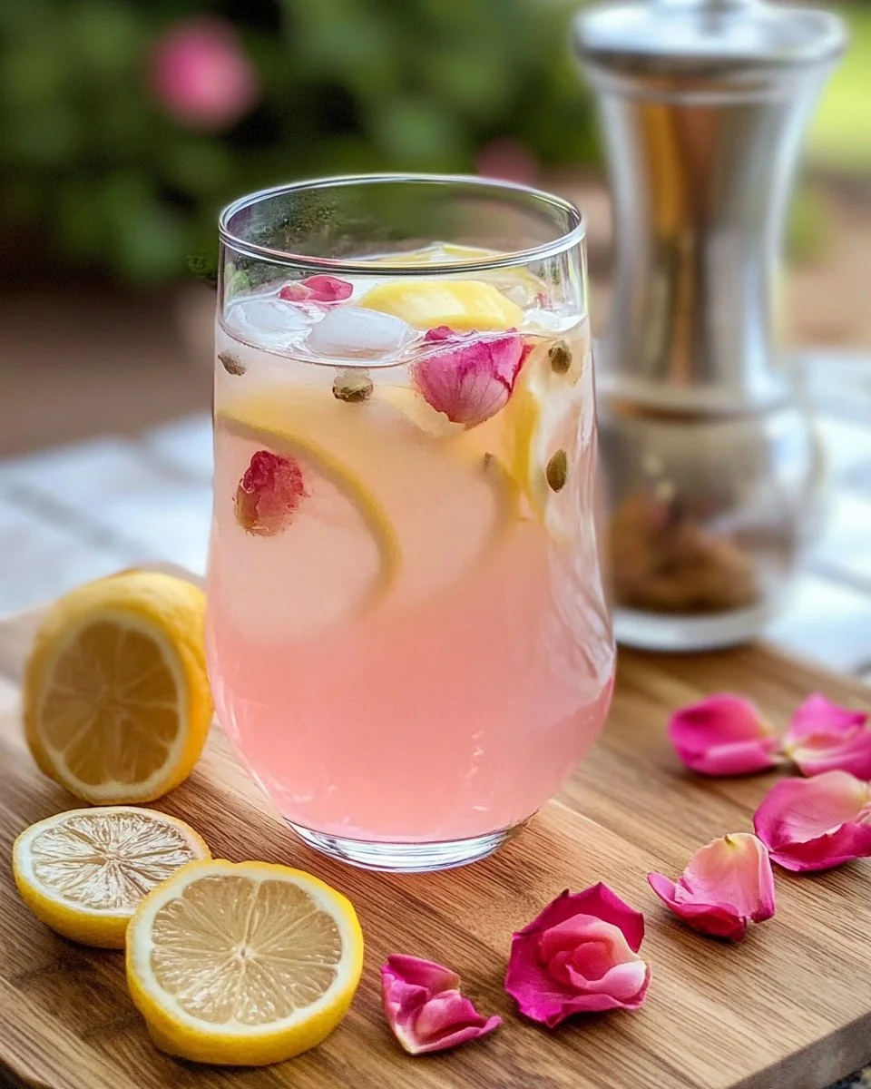 Cardamom Rose Lemonade