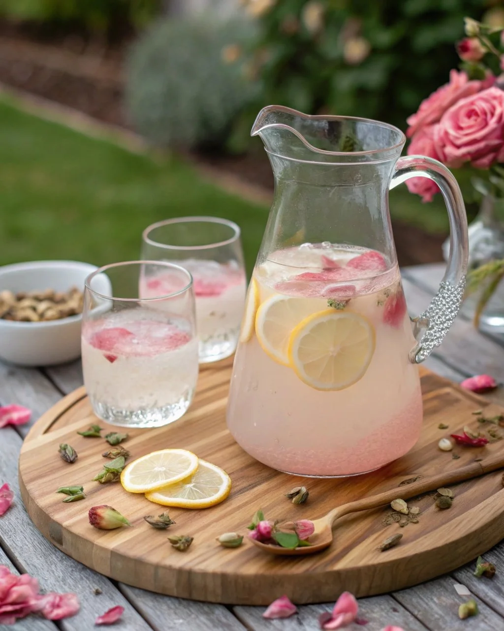 Cardamom Rose Lemonade