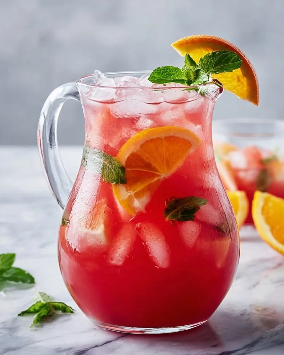 Cold, juicy, and made for sunny days. 🍉🍷This Watermelon Sangria is basically summer in a pitcher.