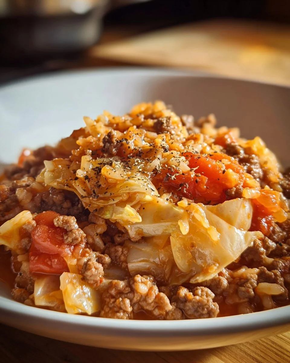 Crockpot Cabbage Roll Casserole