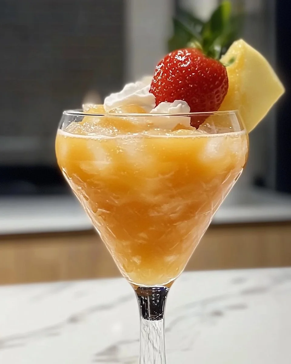Dessert or cocktail? Yes. ✨🥥🍍 Recipe in the comments!