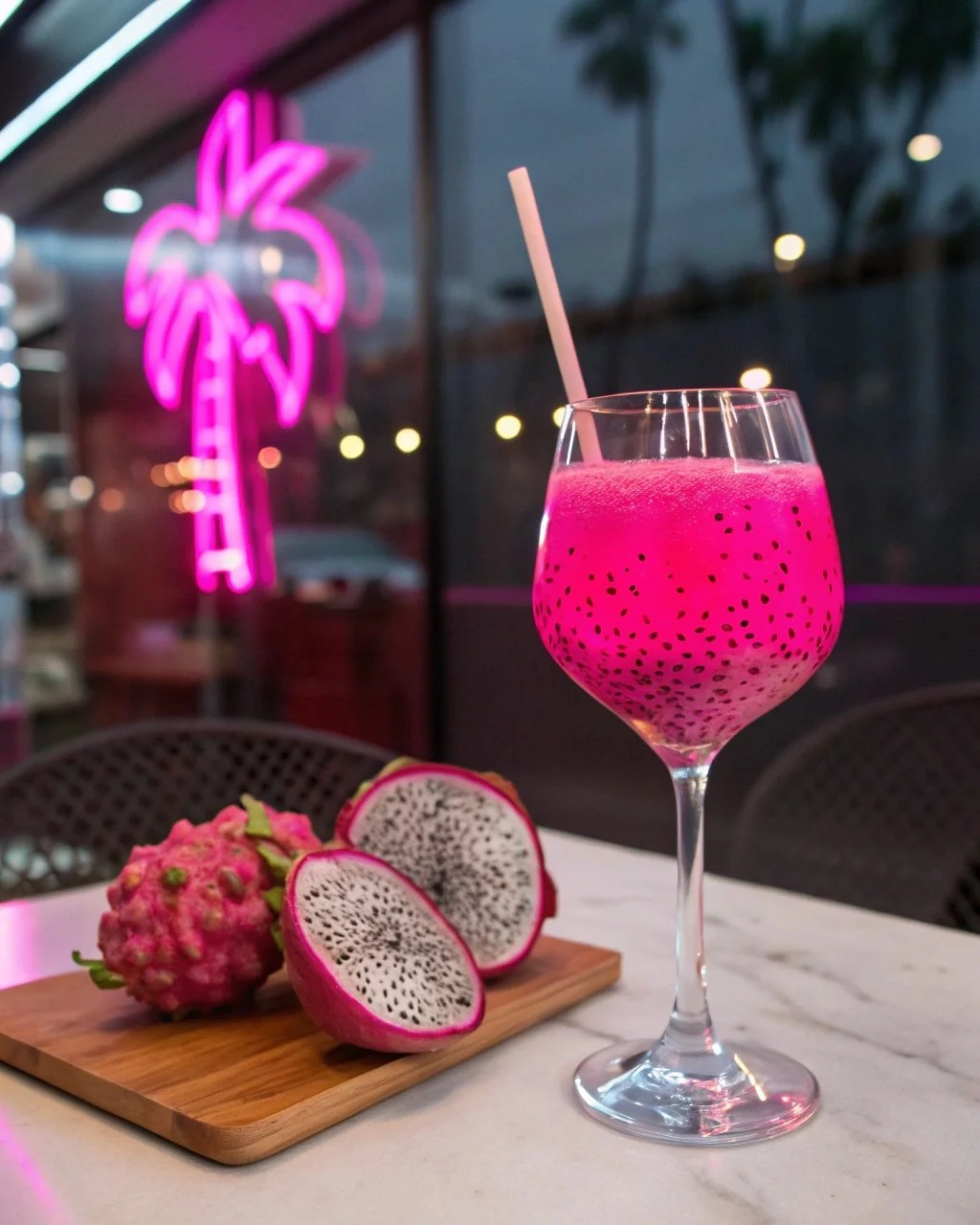 Dragon-Fruit Lychee Cooler
