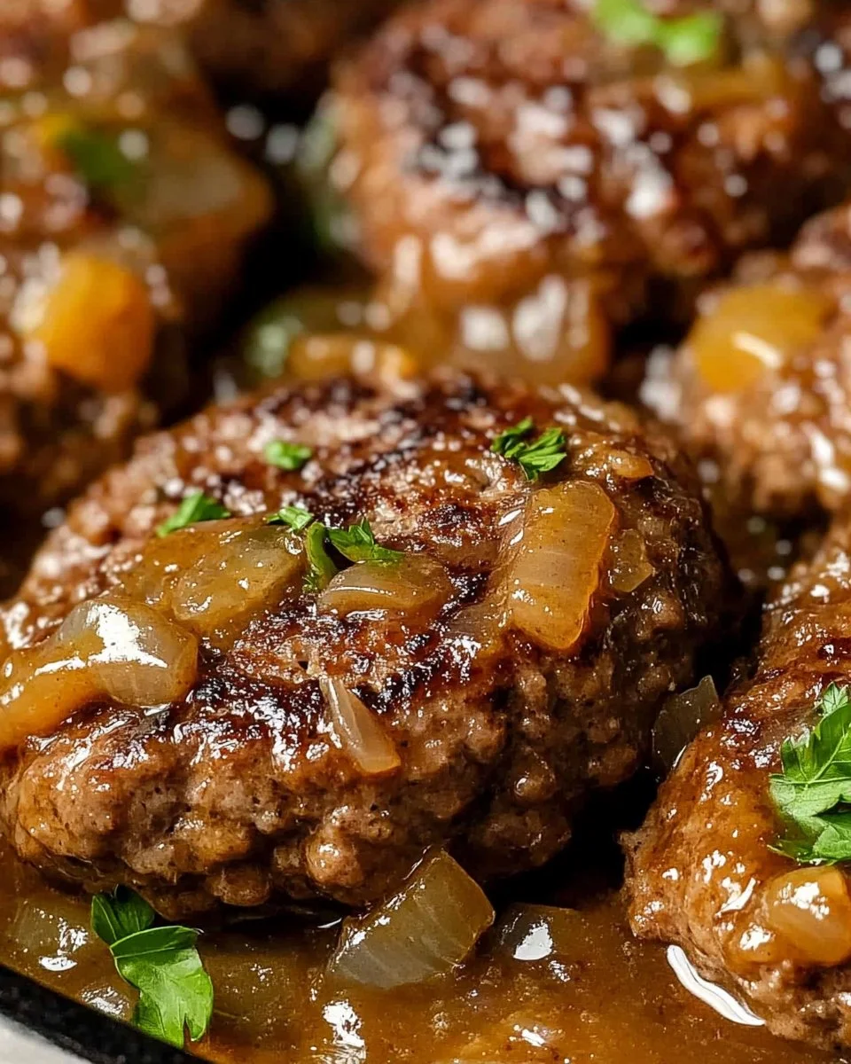 Hamburger Steak with Onion Gravy
Prep time 10 minutes
Cook time 30 minutes
Total time 40 minutes
Ser...