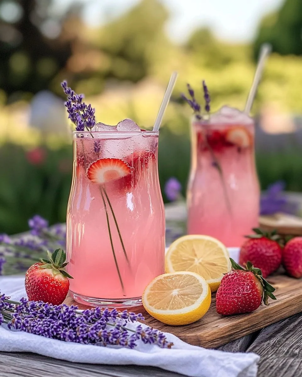 Lavender Strawberry Lemonade