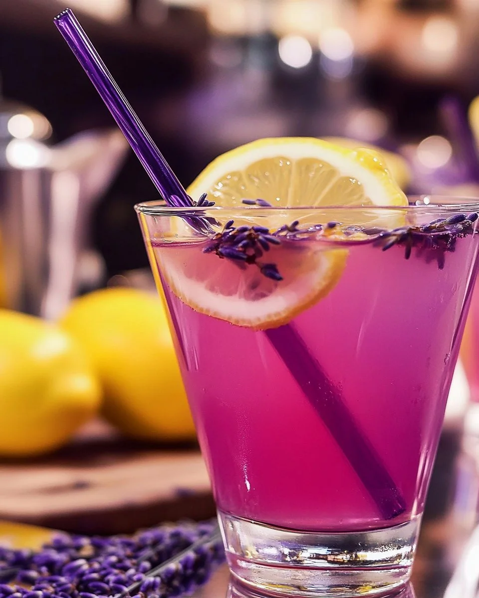 Lemon Lavender Vodka Cocktail