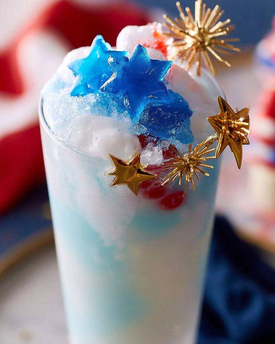 Red, White & Boba Sparkler (Easy Patriotic Mocktail Recipe)
