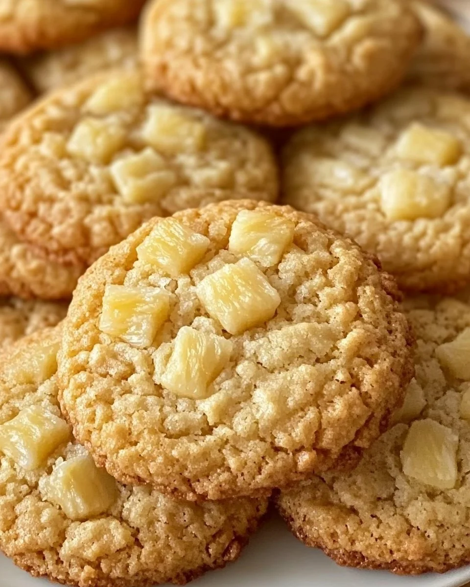 Soft and Chewy Pineapple Cookies