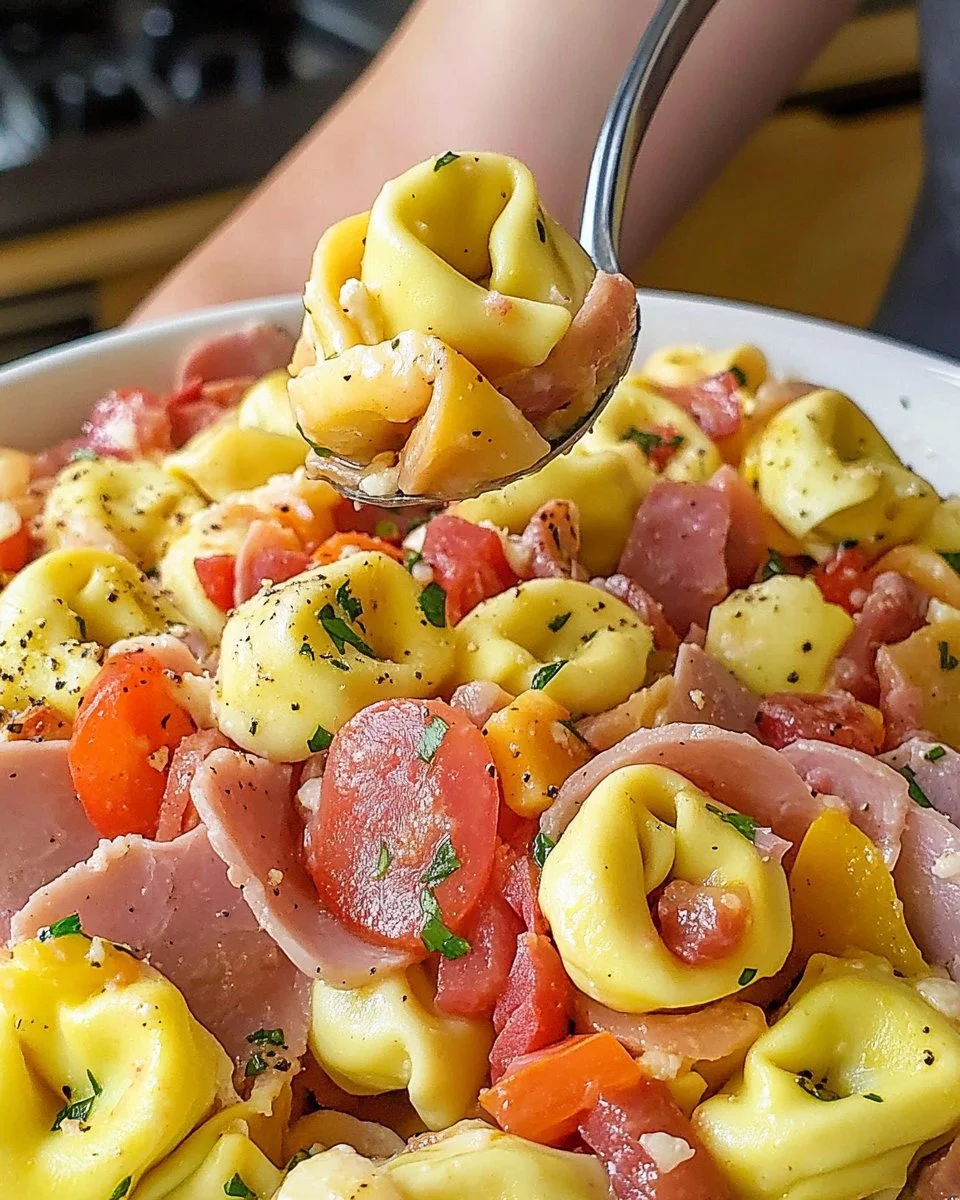 This Italian tortellini pasta salad has been on our summer table for years and it never gets old.