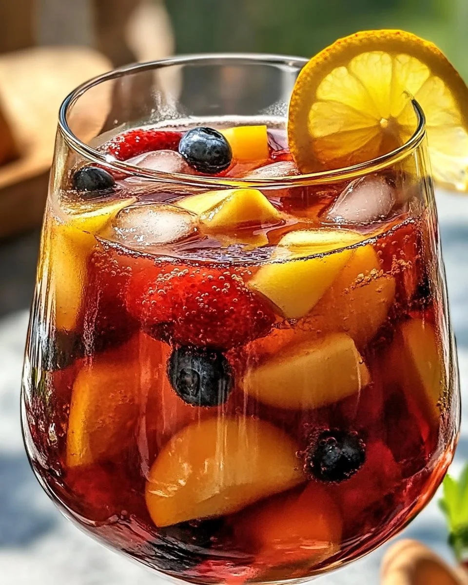 This sangria might be your new favorite summer batch drink.🍓🫐