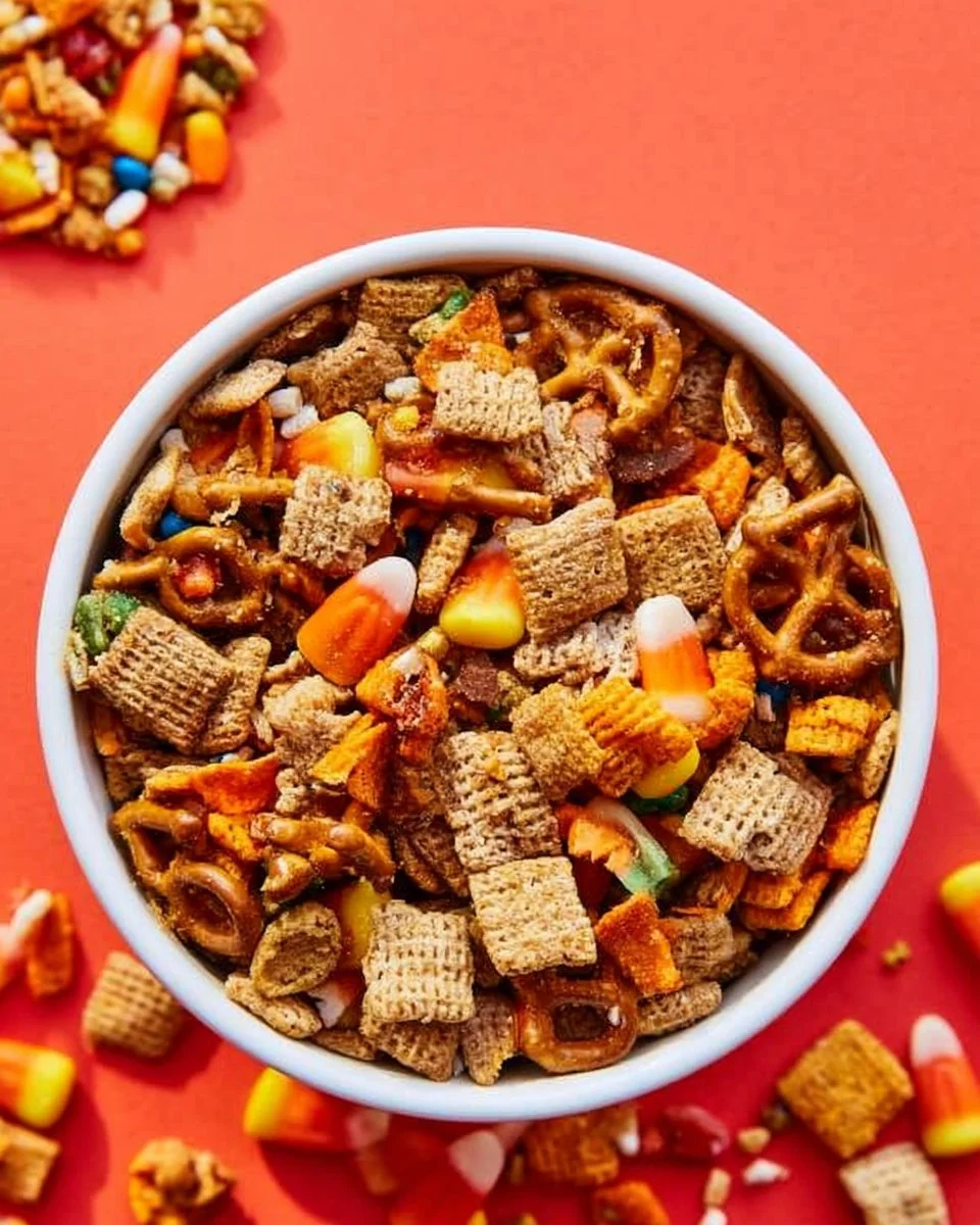 Delicious Pumpkin Spice Snack Mix with seasonal flavors and crunchy ingredients