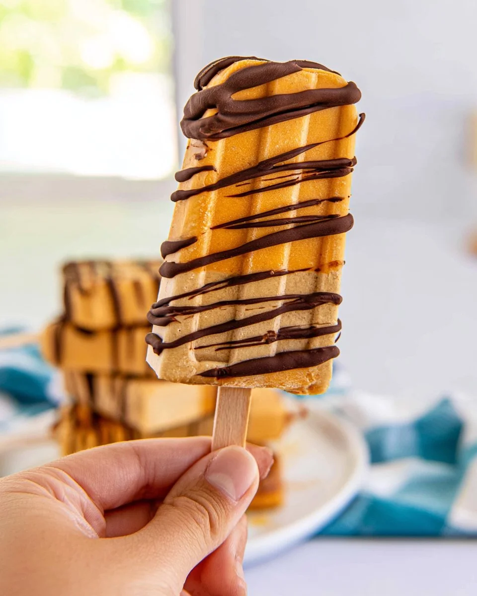 Delicious Caramel Coffee Pudding Pops served in a cute bowl