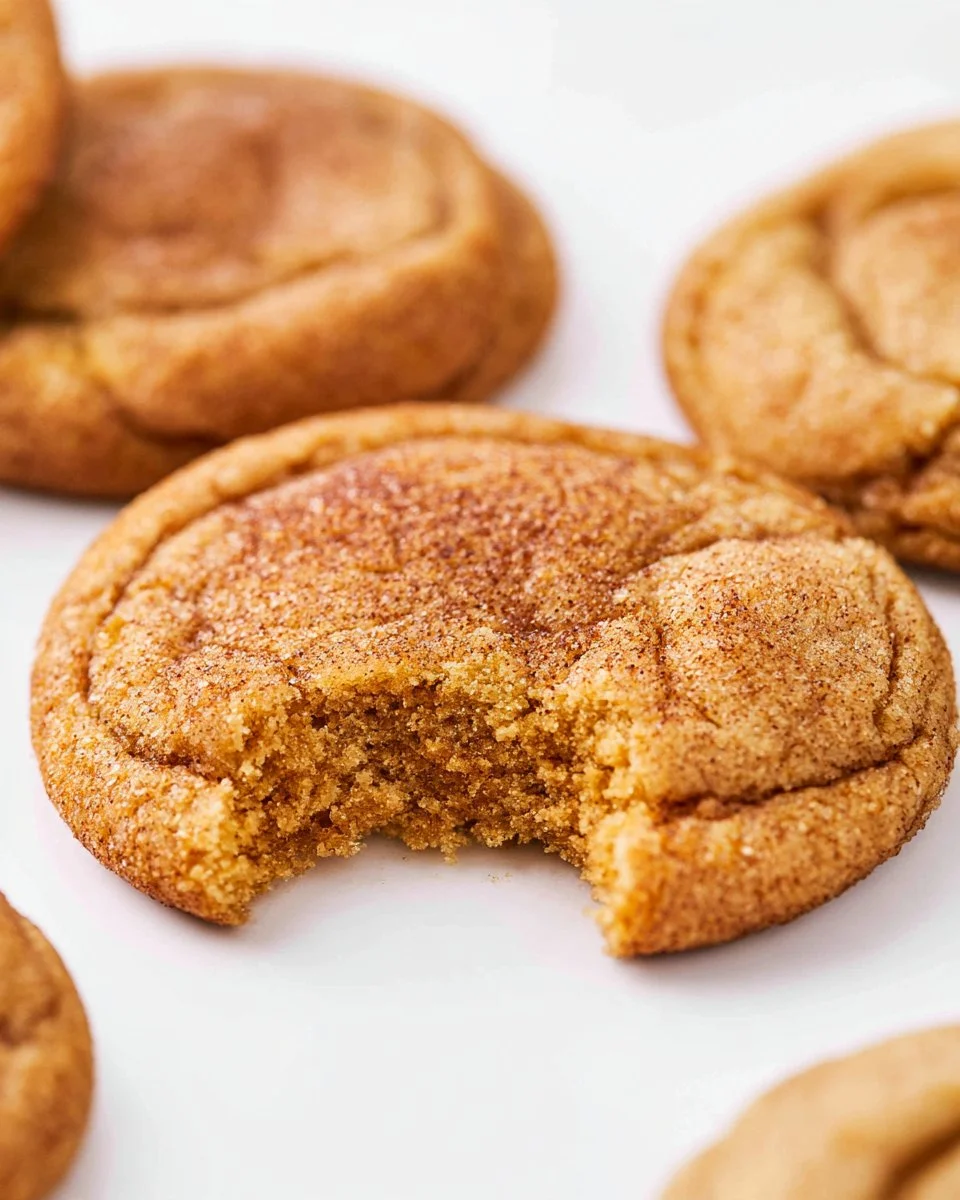 Delicious Pumpkin Snickerdoodles on a baking tray