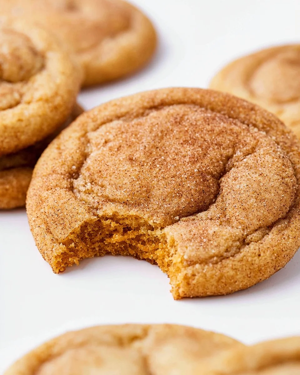 Delicious Pumpkin Snickerdoodles on a baking sheet