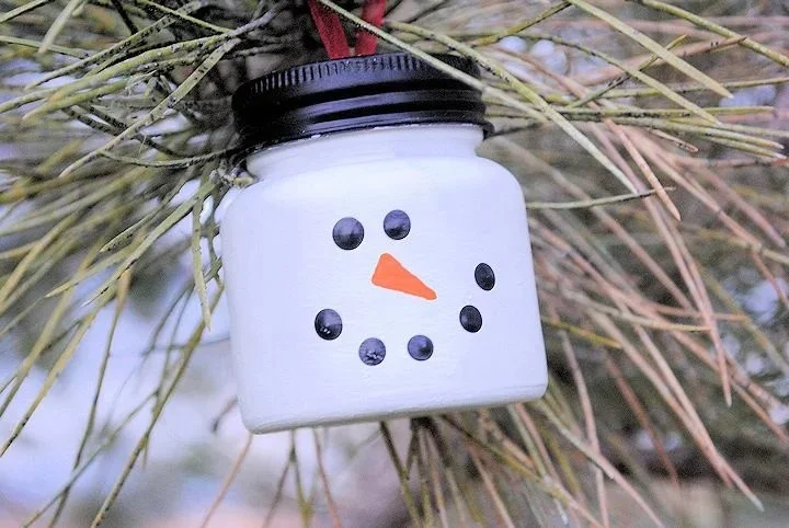 Handmade snowman ornaments for Christmas crafting projects