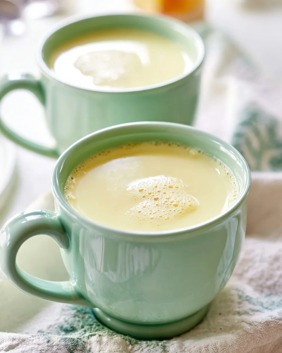 A cozy mug of white hot chocolate topped with whipped cream and chocolate shavings.