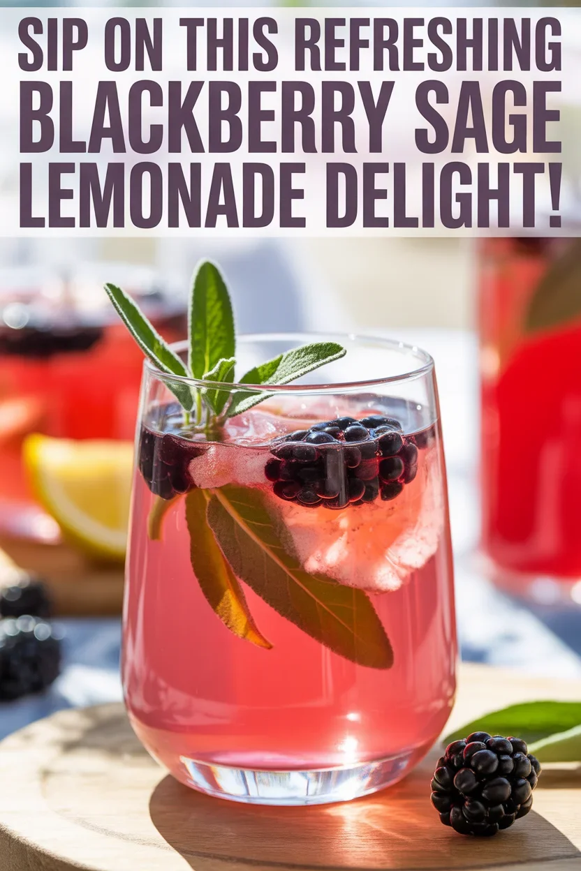 Blackberry Sage Lemonade