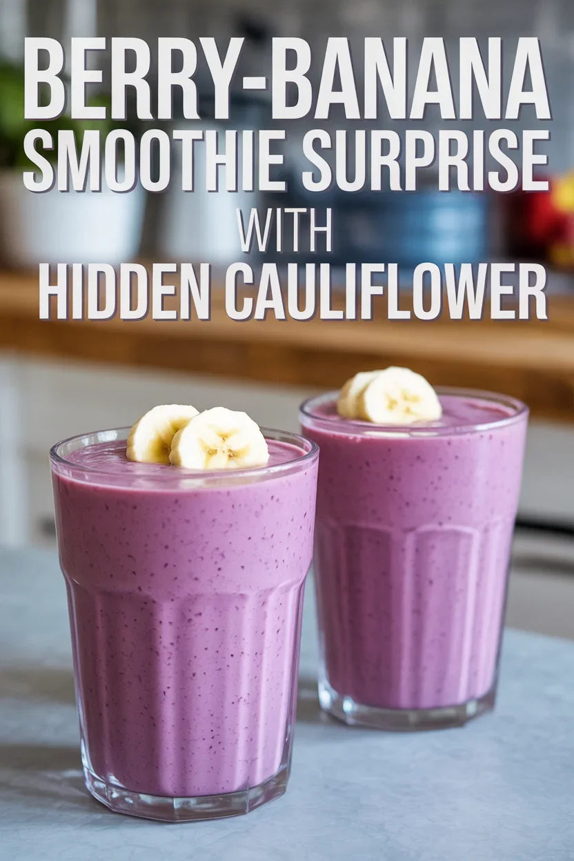 Berry-Banana Cauliflower Smoothie