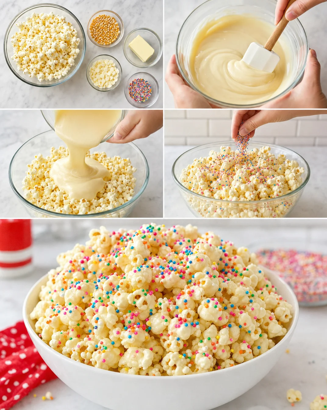 Cake Batter Popcorn - Two Sisters