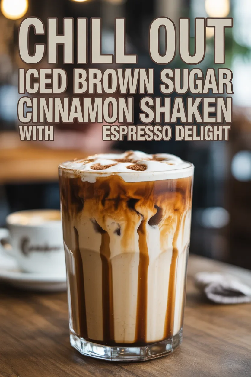 Chill Out with Iced Brown Sugar Cinnamon Shaken Espresso Delight