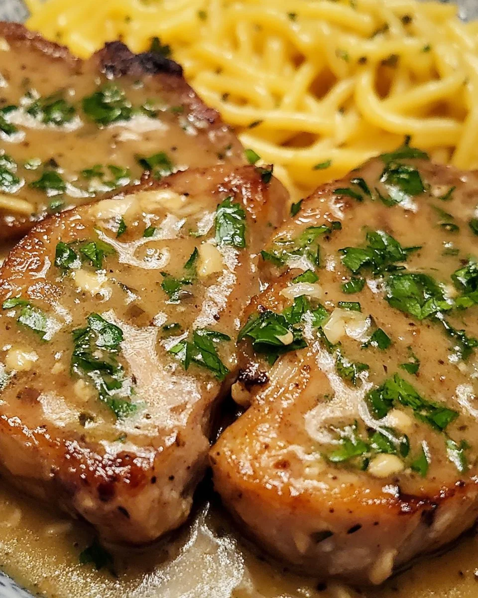 Cooked - Slow Cooker Pork Chops With Garlic Parmesan Sauce