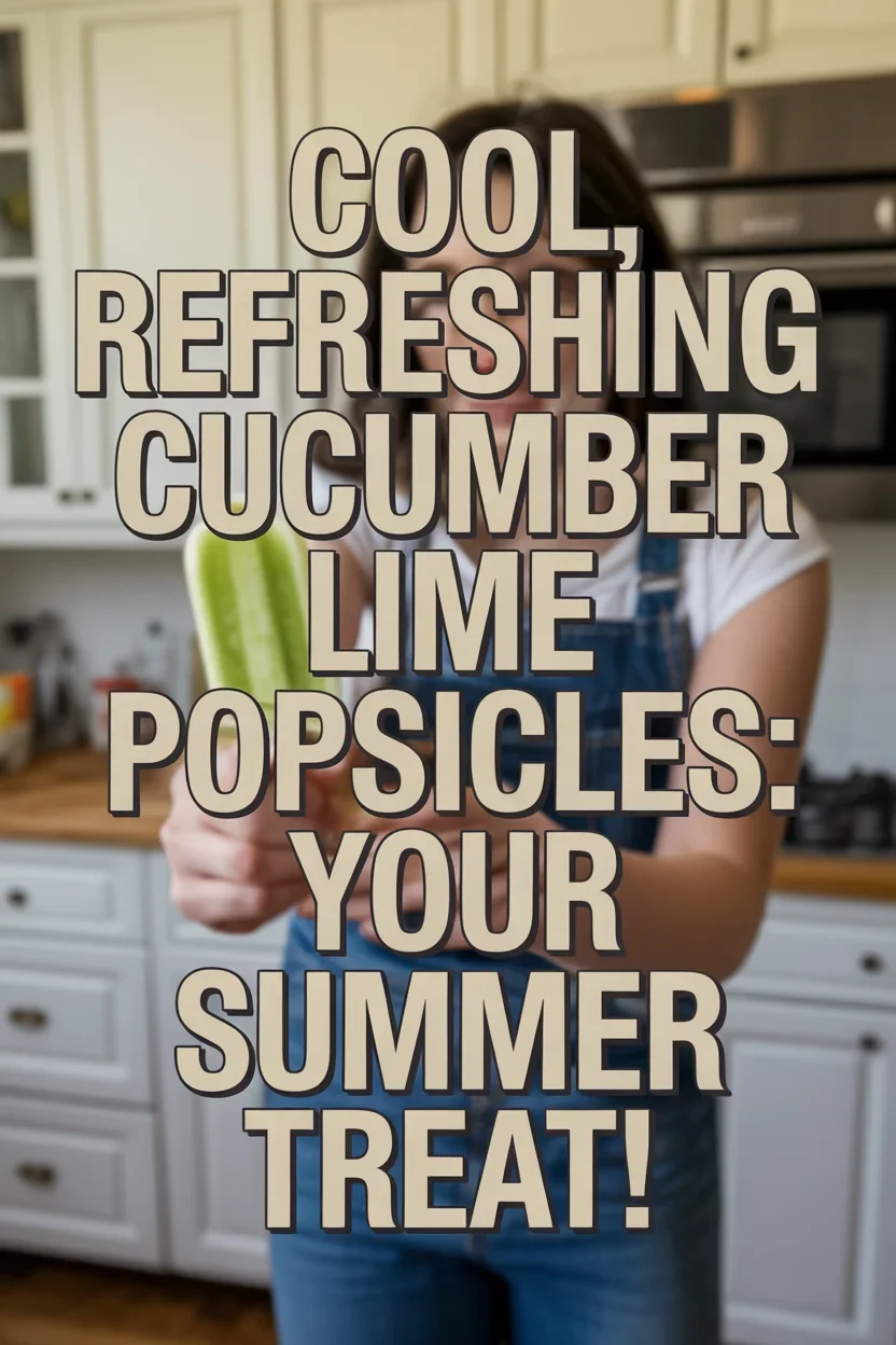 Cool, Refreshing Cucumber Lime Popsicles: Your Summer Treat!