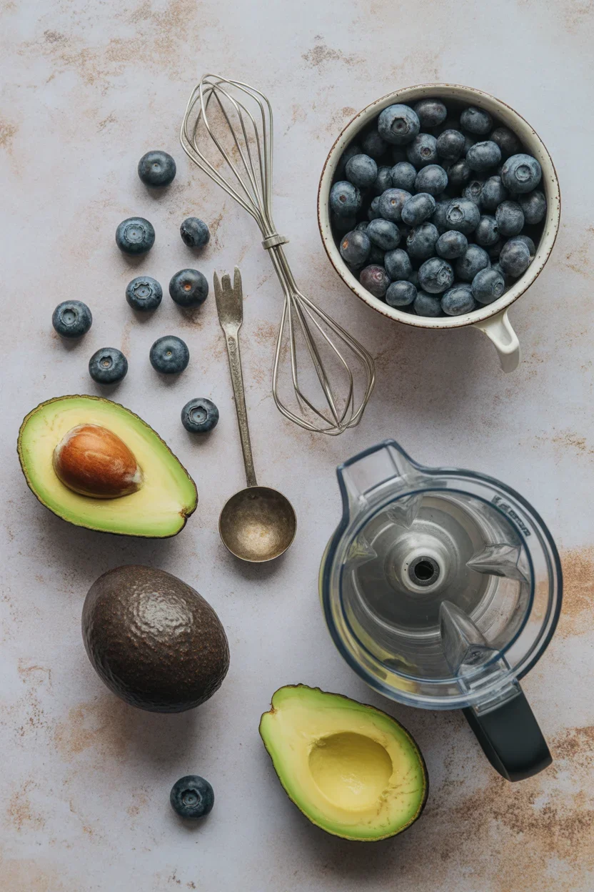 Creamy Blueberry Avocado Smoothie to Kickstart Your Day
