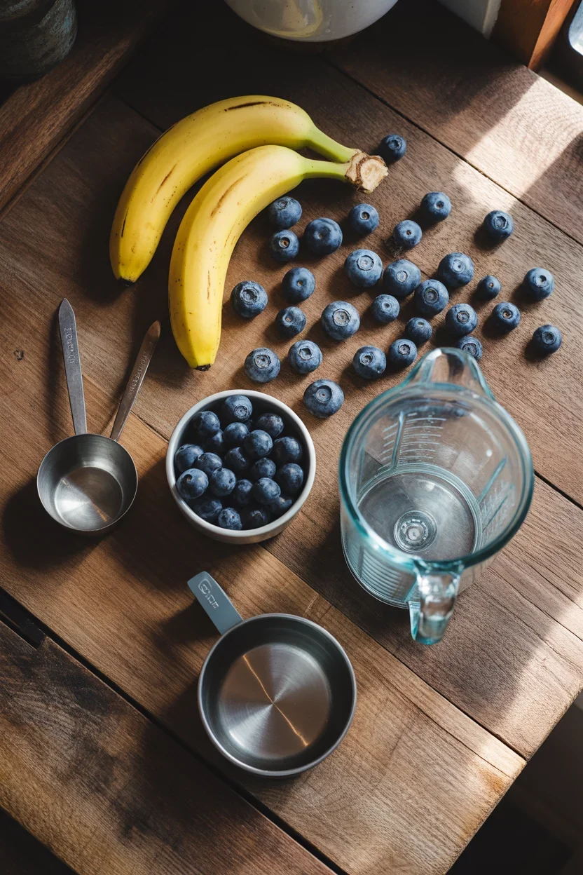 Blueberry-Banana Smoothie (Batido)