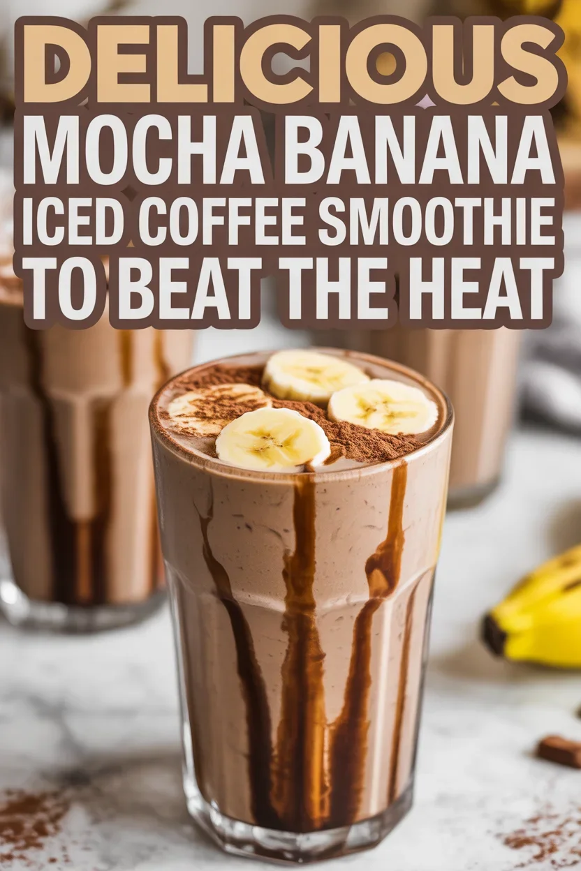 Mocha Banana Iced Coffee Smoothie