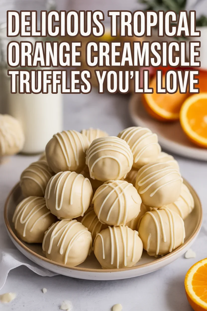 Delicious Tropical Orange Creamsicle Truffles You’ll Love