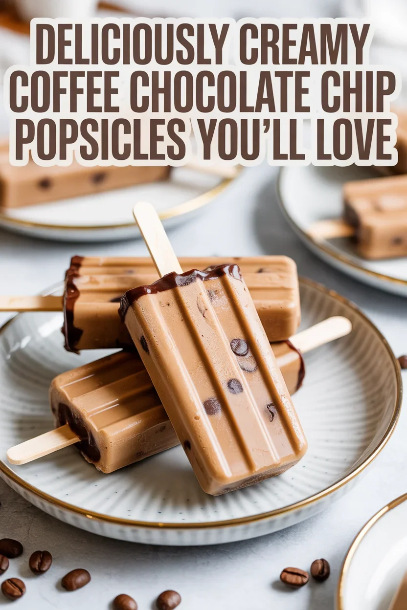 Deliciously Creamy Coffee Chocolate Chip Popsicles You’ll Love