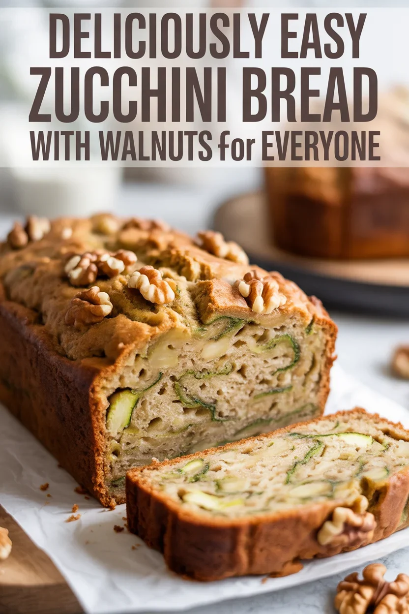 Easy Zucchini Bread with Walnuts