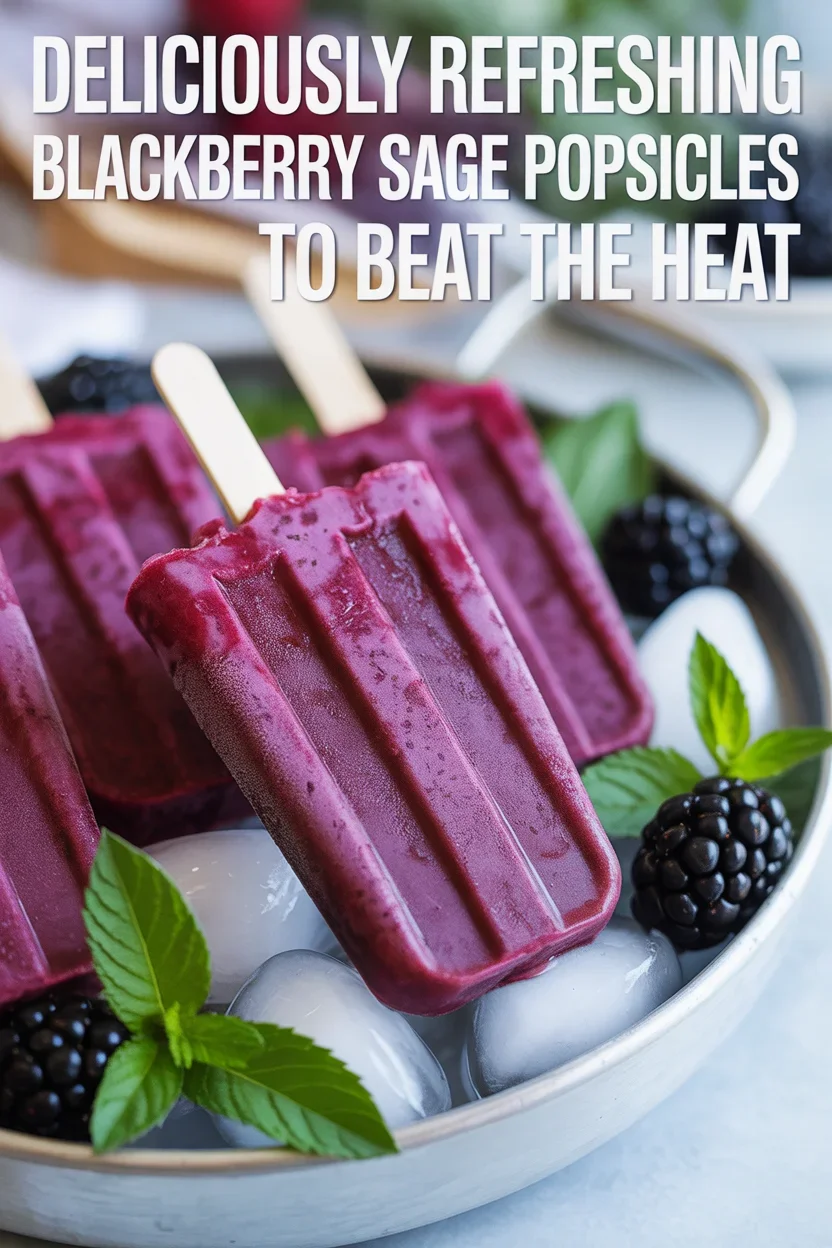 Deliciously Refreshing Blackberry Sage Popsicles to Beat the Heat