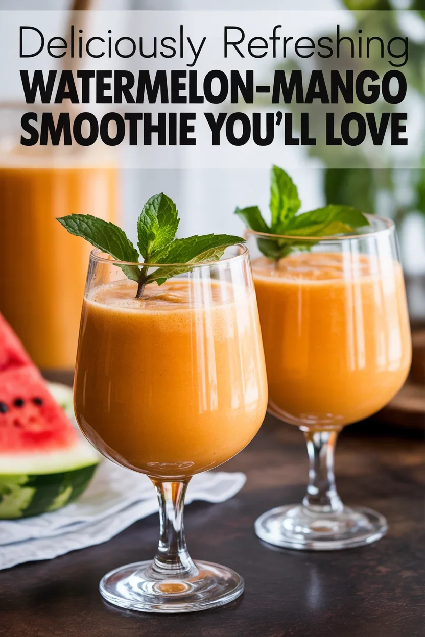 Watermelon-Mango Smoothie
