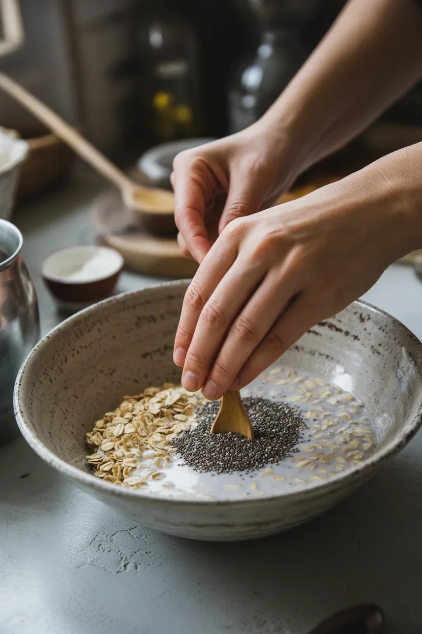 Easy Banana Chia Overnight Oats