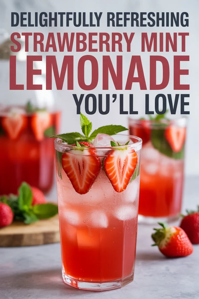 Strawberry Mint Lemonade