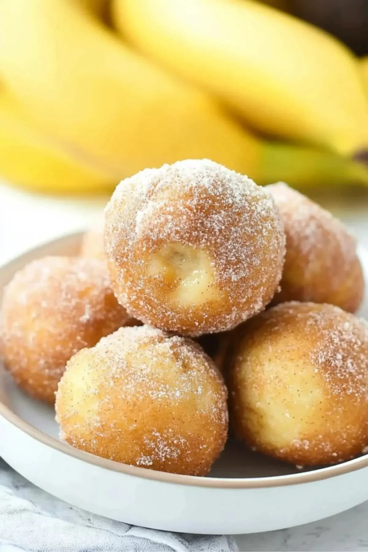 Easy 2-Ingredient Banana Donut Holes
