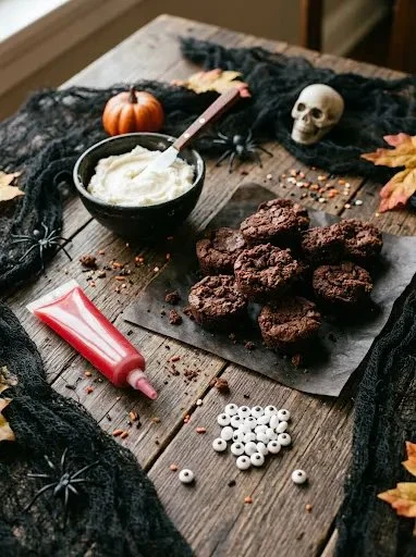 Easy Eyeball Brownie Bites for Halloween - recipe maestro