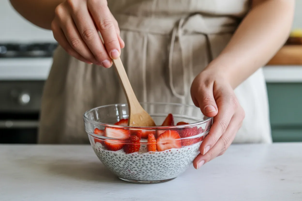 Easy Strawberry Chia Pudding Breakfast Recipe