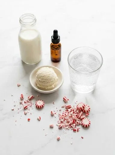 Festive Peppermint Christmas Float - Easy Holiday Treat - recipe maestro