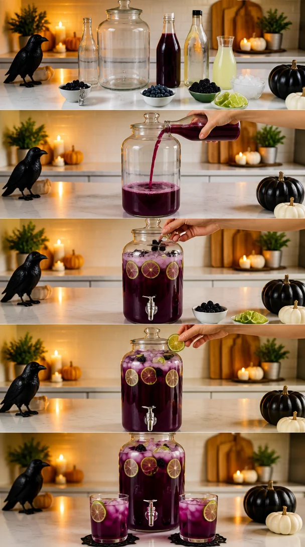Hocus Pocus Purple Punch – Easy Halloween Cocktail Recipe - Styled By Daisies