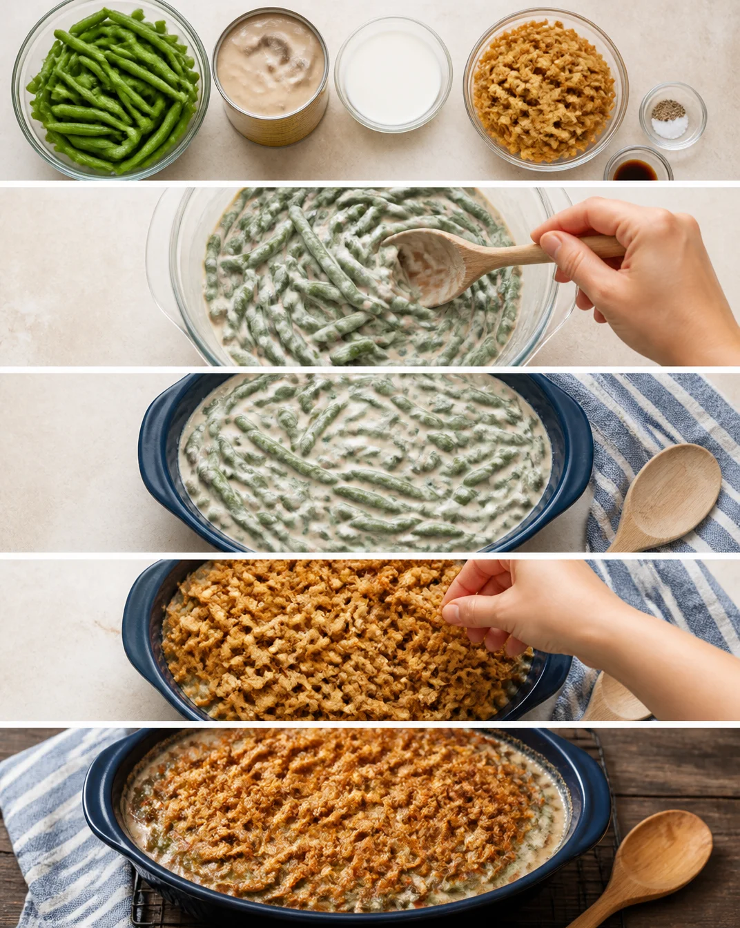 Ina Garten Green Bean Casserole Recipe | Green bean casserole with cream of mushroom soup, Classic green bean casserole, Recipes to try