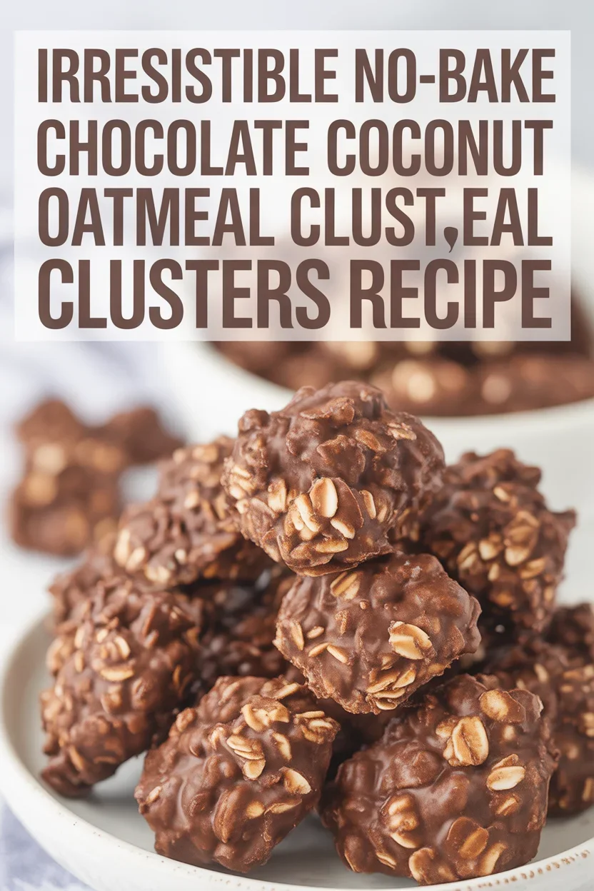 Irresistible No-Bake Chocolate Coconut Oatmeal Clusters Recipe