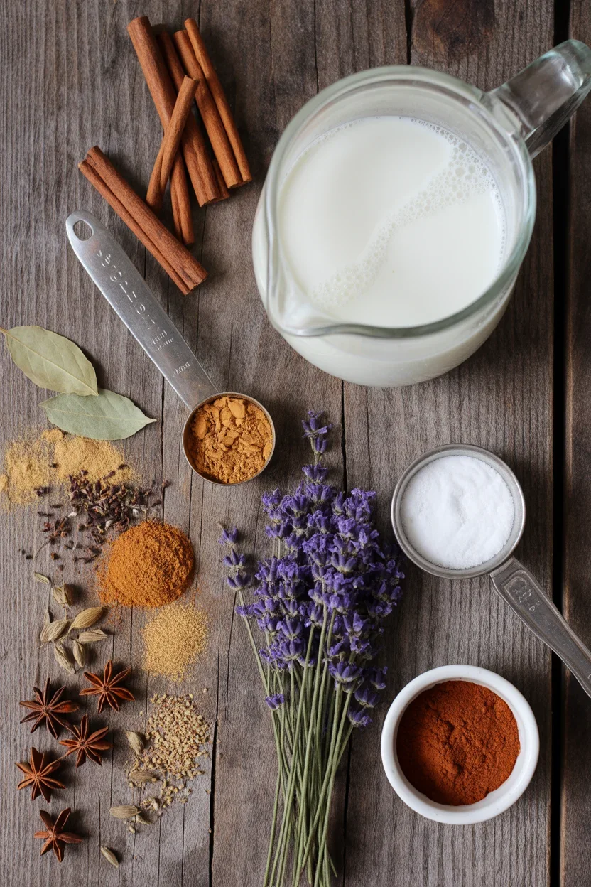 Lavender Chai Spice Latte — cozy florals + warm spice