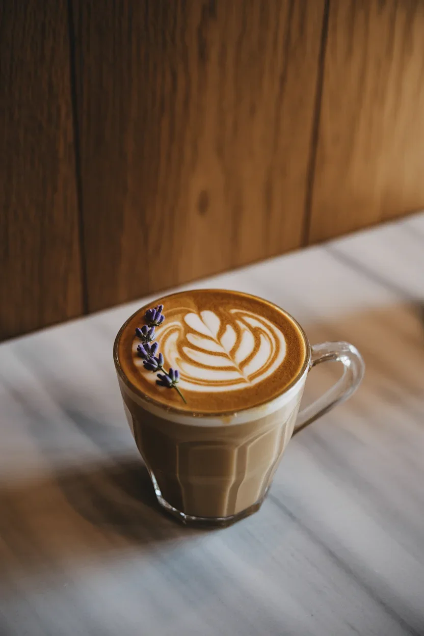 Lavender Horchata Latte — cinnamon-kissed floral vibes