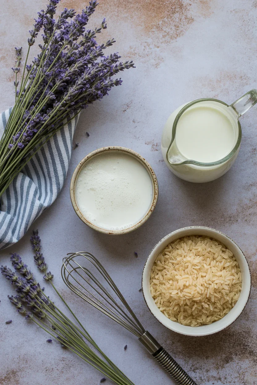 Lavender Horchata Latte