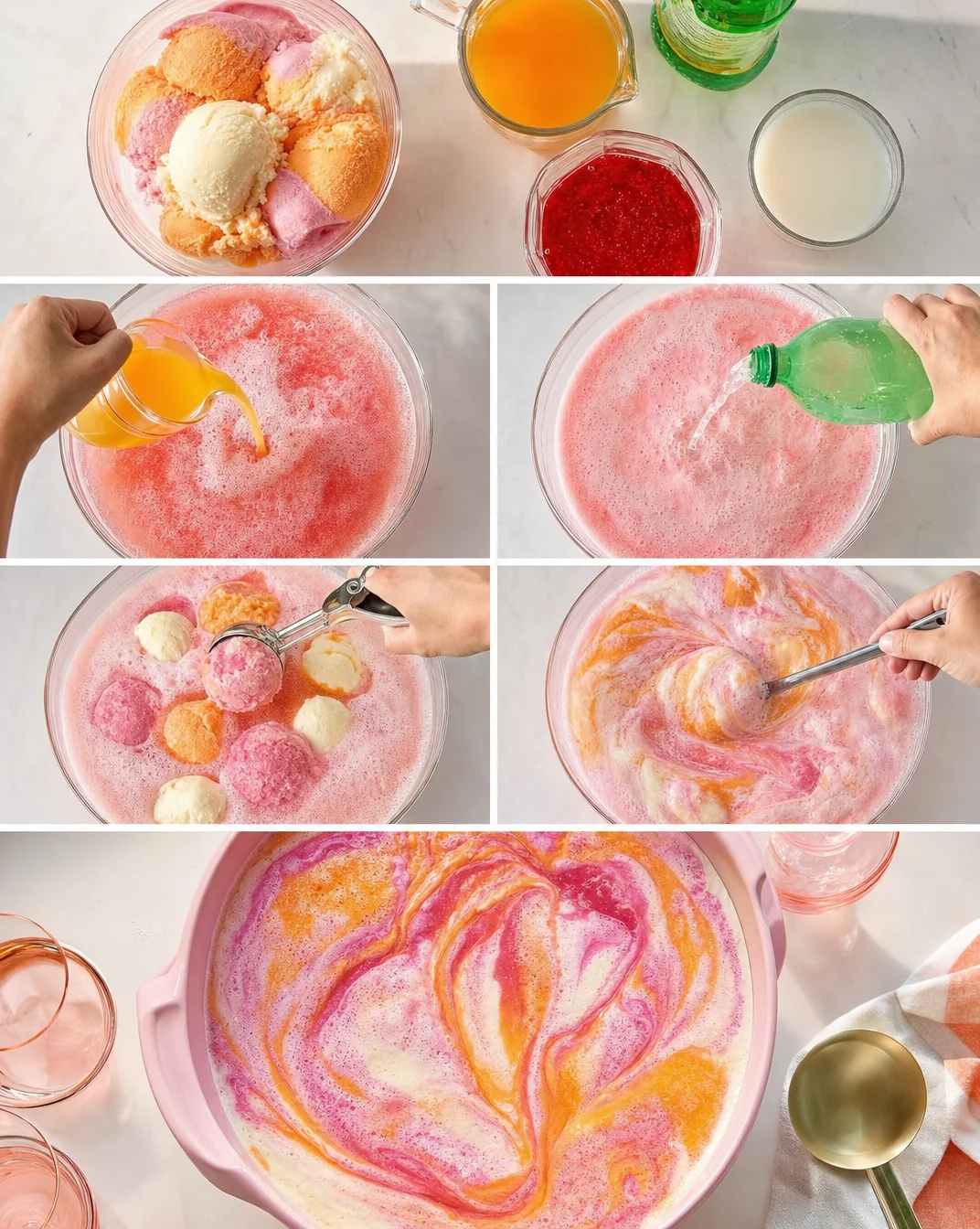 Let's Bring Back Rainbow Sherbet Punch | Bon Appétit