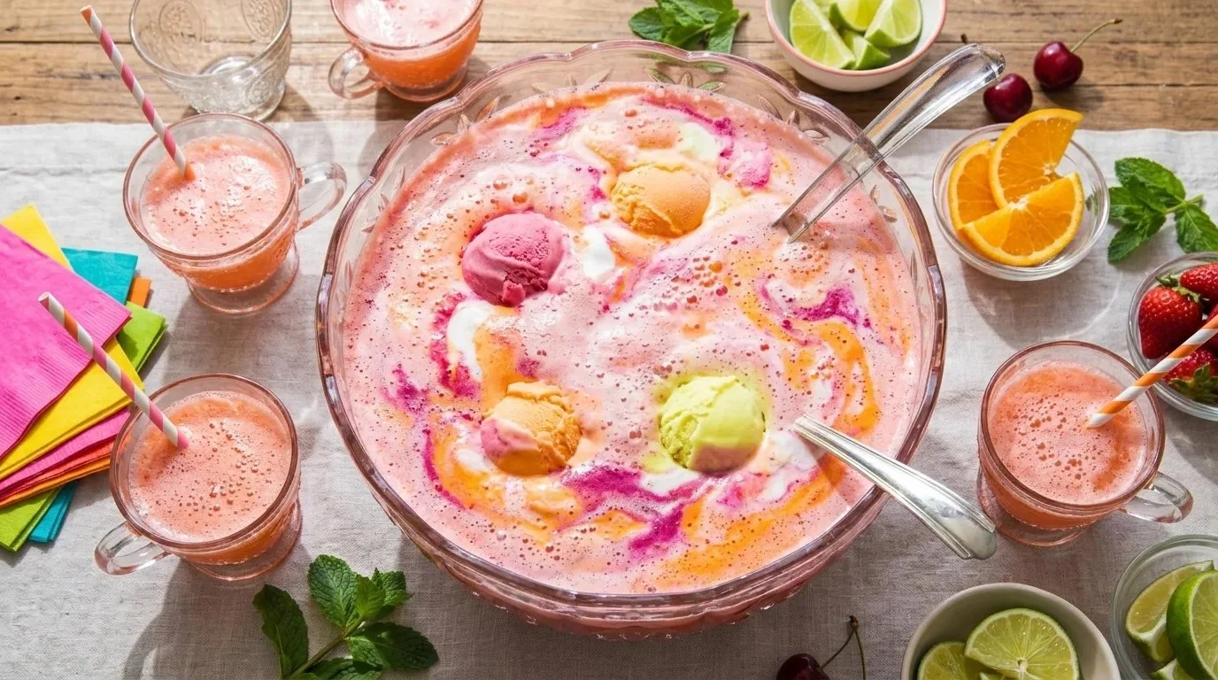 Let's Bring Back Rainbow Sherbet Punch | Bon Appétit