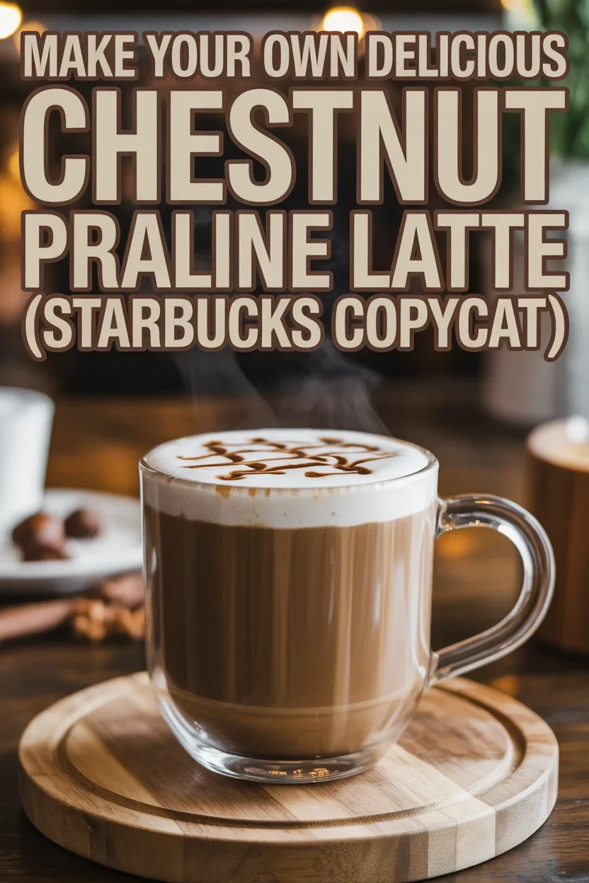 Make Your Own Delicious Chestnut Praline Latte (Starbucks Copycat)